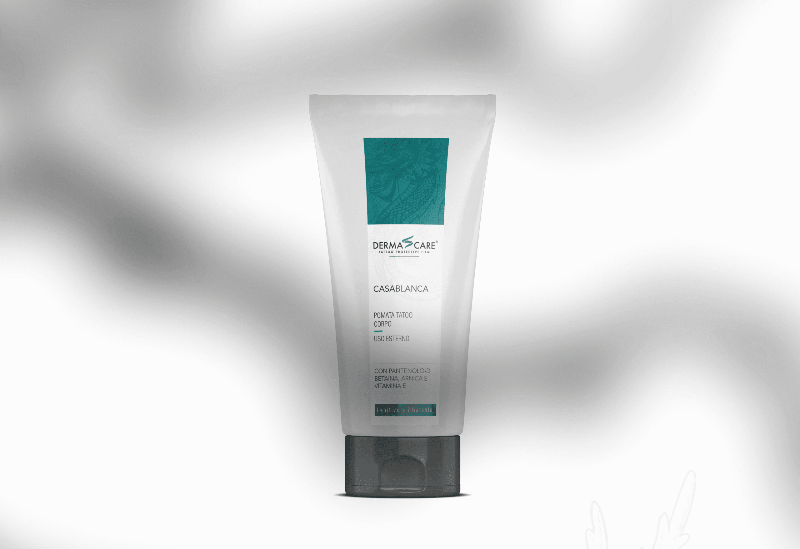 creazione etichetta dermacare prodotti cosmetici packaging crema tatuaggi