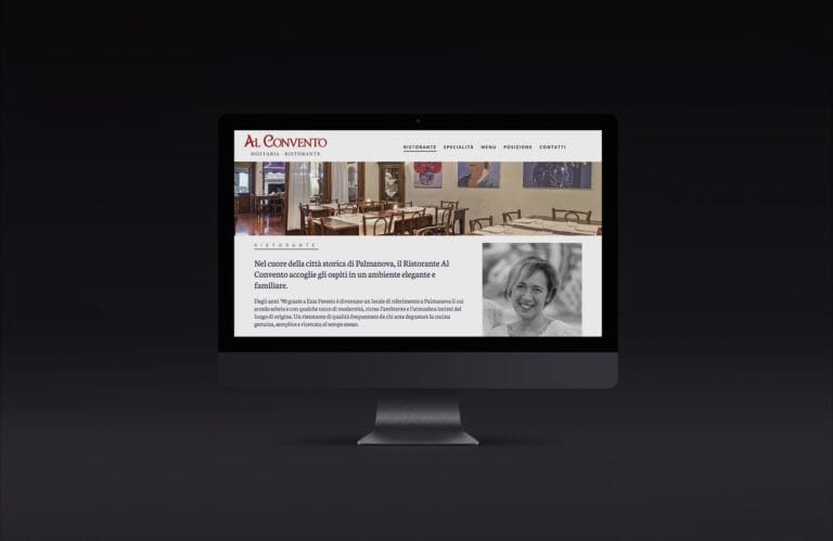 realizzazione sito Al convento Palmanova ristorante