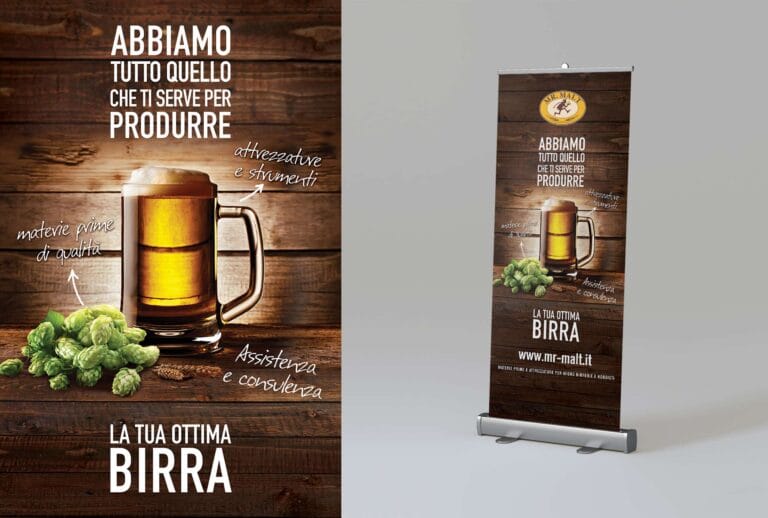 Rollup per punto vendita mr malt