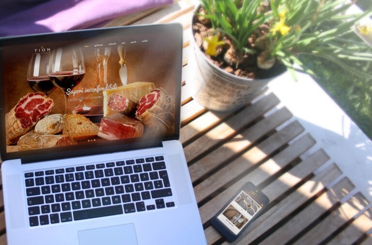 tion agriturismo creazione marchio logo brand sito web