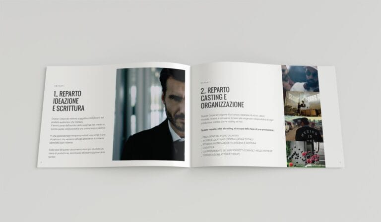 quasar corporate creazione brochure di presentazione stampa